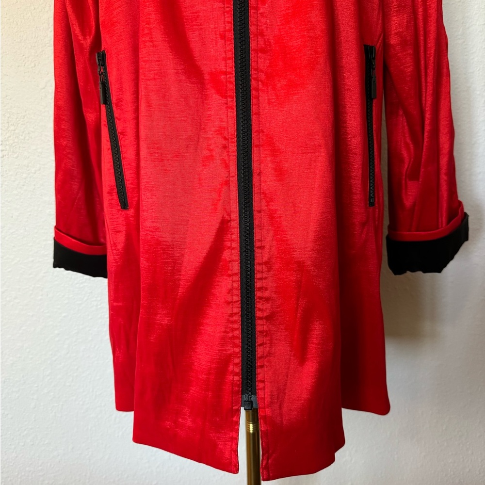 Mycra Pac Vibrant Red Raincoat with Hood size Large - Picture 3 of 15